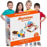 Wafle Klocki dla Dzieci marionex UKŁADANKI dla Chłopców Zestaw Klocków