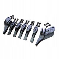 Набор зубьев ковша экскаватор погрузчик JCB 3CX 4CX (7 зубьев)