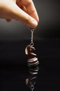 Brelok czarny skoczek