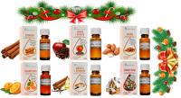 ŚWIĄTECZNY ZESTAW 6 OLEJKÓW ZAPACHOWYCH NA BOŻE NARODZENIE + GRATIS