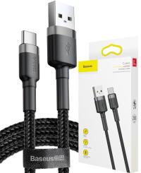 Kabel USB Baseus USBA USBC 2 m czarny (CATKLFCG1)