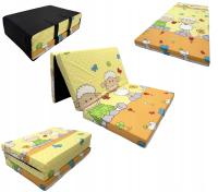 Дорожный детский матрас 2в1-пуф сумка 120x60 складной