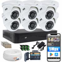 Комплект видеонаблюдения 6 камер 5Mpx приложение