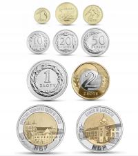 1,2,5,10,20,50 gr ,1,2 zł 2024 UNC + 5zł Opactwo w Tyńcu + Zamek w Łańcucie