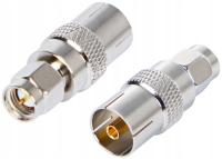 Разъем переходник SMA штекер / гнездо ТВ антенна адаптер снижение (2167)