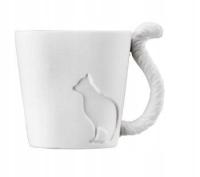 KUBECZEK Z OGONKIEM KOTEK KUBEK KOT 270ML PREZENT DLA NASTOLATKI KOCIARY