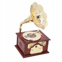 Pozytywka gramofonowa wykwintna mechaniczna pozytywka retro figurki Q5