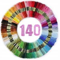 Mulina zestaw mulin do haftu wyszywania piękne kolory 140 szt.