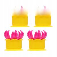 STREFIONY DO PIEROŻKÓW Z PLASTIKU ŻÓŁTY 4 SZTUK DO DOMU