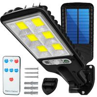 LAMPA SOLARNA LED MOCNA CZUJNIK ZMIERZCHU I RUCHU OGRODOWA ULICZNA