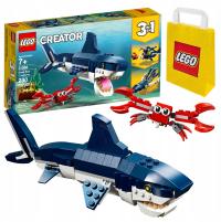 Zestaw Prezent LEGO Creator 31088 REKIN 3w1 Ryba Ocean Klocki 7+ Torba