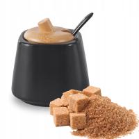 Фарфоровая трапециевидная сахарница с бамбуковой крышкой и ложкой RONNIE Black