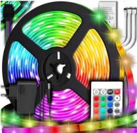 Водоустойчивая лента Сид РГБ 3528 СМД красочная водоустойчивая 5М с дистанционным управлением