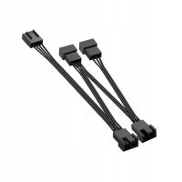 Hub Rozdzielacz Kabel 4Pin PWM do 4x 3/4Pin do wentylatorów Rozgałęziacz