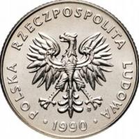 20 zł złotych nominał 1990 mennicze mennicza