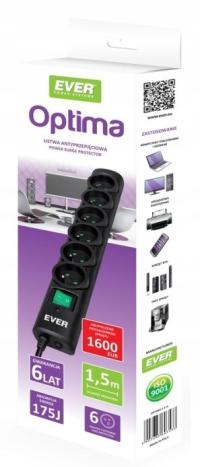 Listwa przeciwprzepięciowa Ever 3 m 6 gniazd