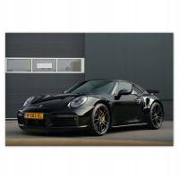 Plakaty 155x105 Czarne Porsche Samochód