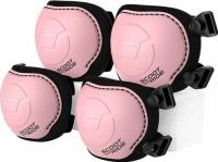 SCOOTANDRIDE Zestaw ochraniaczy dla dzieci S kolana łokcie Rose