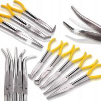 SZCZYPCE KOMBINERKI DŁUGIE DUŻE Wygięte Proste Wydłużone 5 SZT 280 MM ETUI