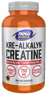 NOW FOODS Kre-Alkalyn Creatine, Kreatyna - 240 vcaps