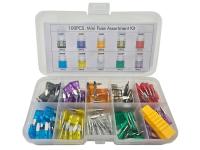 Zestaw 100szt bezpieczników samochodowych MINI 2A-35A + extractor