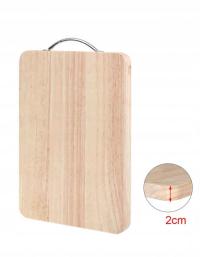 DESKA DO KROJENIA DREWNIANA DĘBOWA DAB 34X24X2.0CM