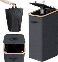 Pojemnik na puste butelki AINIYNM z pokrywą i torbą Szary OPIS!