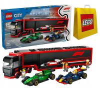 LEGO City 60445 F1 Ciężarówka z bolidami RB20 i AMR24 F1 + TORBA LEGO