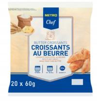 METRO Chef круассан с маслом 20 штук 1,2 кг замороженный