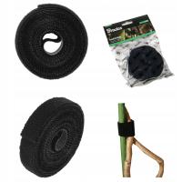 Wielofunkcyjna opaska - rzep Rolka Czarna 9,5mm x 5 metrów rolka