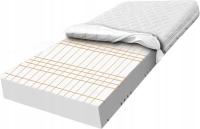 Materac 70x140 piankowy 7 strefowy konturowy oddychający 20 cm H2 H3 pianka