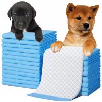 Абсорбирующие шпалы гигиенические коврики для собак кошек 50 шт 60x40 см толстые XXL