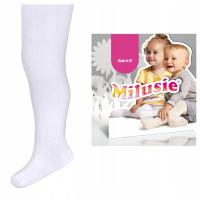 Milusie детские колготки белый хлопок