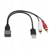 8Pin USB 2 RCA męski Adapter kabla portu wideo złącze kabla audio zamiennik