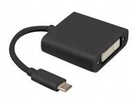 Adapter USB-C - DVI Lanberg AD-UC-DV-01 czarny