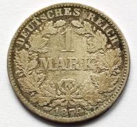 NIEMCY 1 MARKA 1874 H / srebro