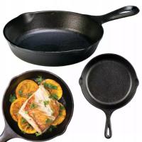 PATELNIA ŻELIWNA LODGE 16,5cm PATELNIA NA OGNISKO grill PIEKARNIK gaz