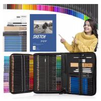 ZESTAW OŁÓWKÓW KREDEK DO SZKICOWANIA RYSOWANIA 96 SZKICOWNIK PROFESJONALNY
