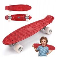 Детский скейтборд мини-карточка Метеор пластик 56X15 см ABEC - 7 до 100 кг