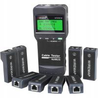 2× NOYAFA NF-8108M TESTER LAN SZUKACZ PAR PRZEWODÓW RJ45 PoE + 8 TERMINATORÓW