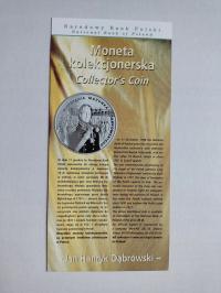 Folder NBP 1996 200-lecie powstania Mazurka Dąbrowskiego w j.pol-ang