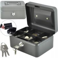 Кассета для денег, металлическая коробка для ключей - 3 ключа, картридж для монет