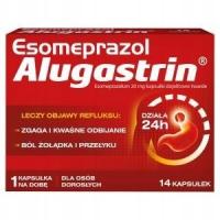 Esomeprazol Alugastrin 20 mg zgaga refluks 14 kapsułek
