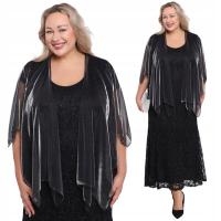 Czarne bolerko srebrny połysk UNI.