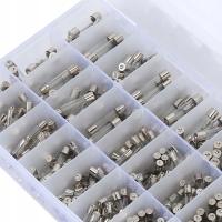 360 szt BEZPIECZNIKI SZKLANE ZESTAW BEZPIECZNIKÓW 5x20/6x30mm