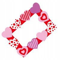 RAMKA NA ZDJĘCIA WALENTYNKOWA 70.00X50.00X0.10CM