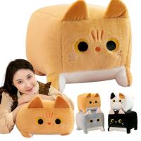 Талисман мягкая игрушка квадратная подушка мягкая кошка котенок 25 см