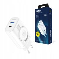 Biała Ładowarka 3mk HARDY GaN Charger PD 2w1 33W do Apple iPhone/iPad/Watch