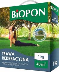 TRAWA REKREACYJNA BiOPON nasiona traw 1kg - 40m²