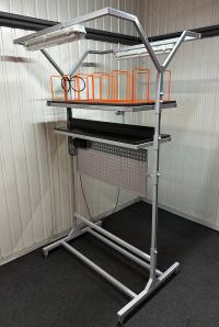 PIONOWA ŚCIANA GRODZIOWA / BLACHA PERFOROWANA / MODUŁ OŚWIETLENIA LED